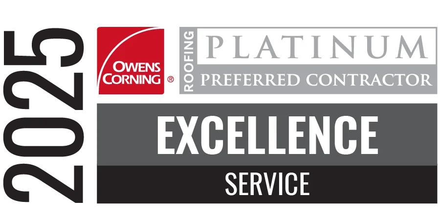 Owens Corning 2025 Platinum Service Excellence — Ultimate Roofing